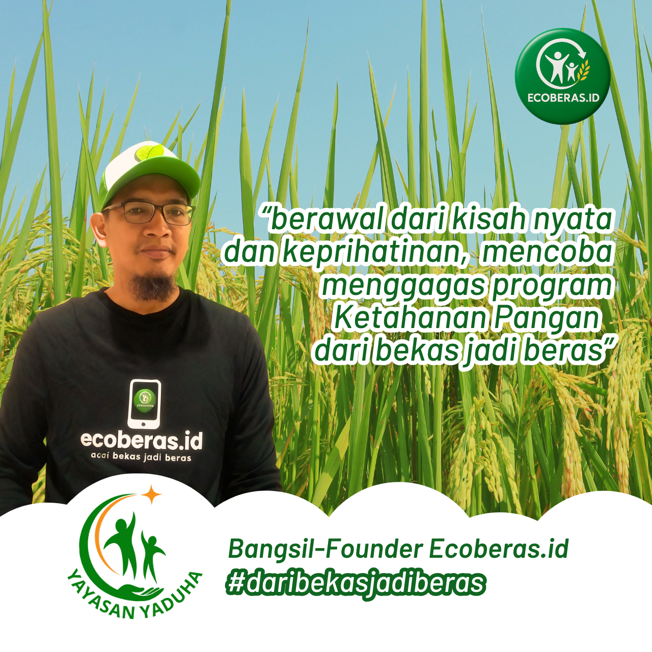 Foto Cerita Pendiri Ecoberas dari Keprihatinan Menjadi Gerakan