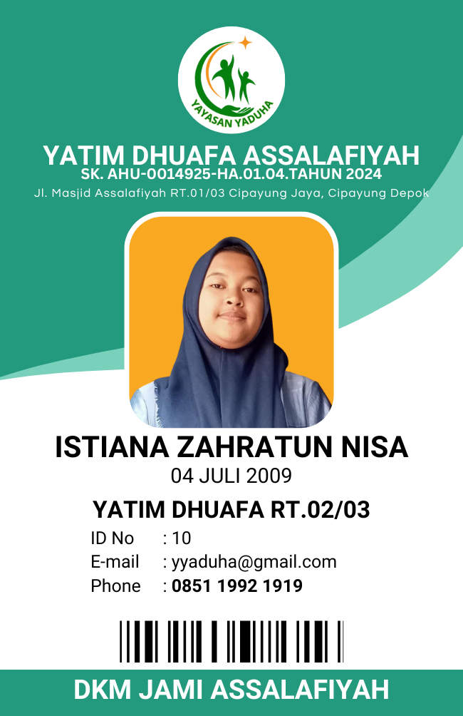 Foto Istiana Zahratun Nisa