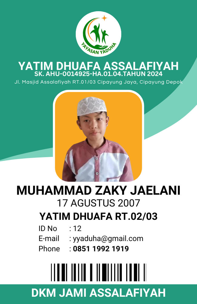 Foto Muhammad Zaky Jaelani