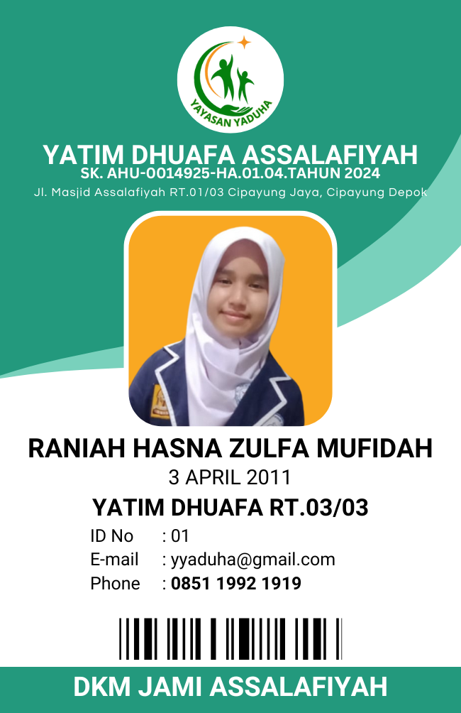 Foto Raniah Hasna Zulfa Mufidah